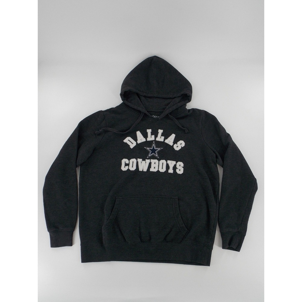 Cowboys Her Style Dallas Cowboys Hoodie Modern Women Size Large Dark Gray Star